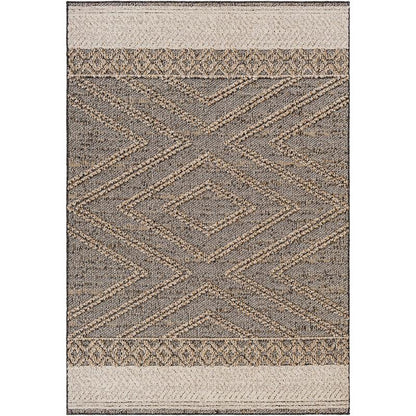 Beige Charcoal Areli Area Rug