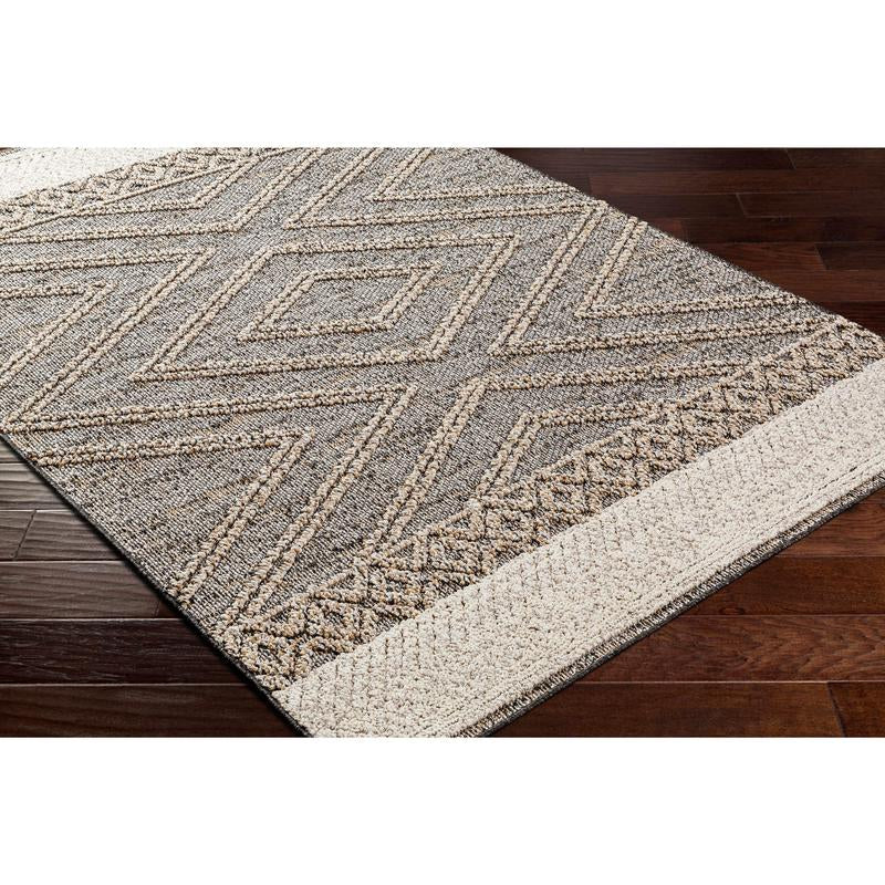 Beige Charcoal Areli Area Rug