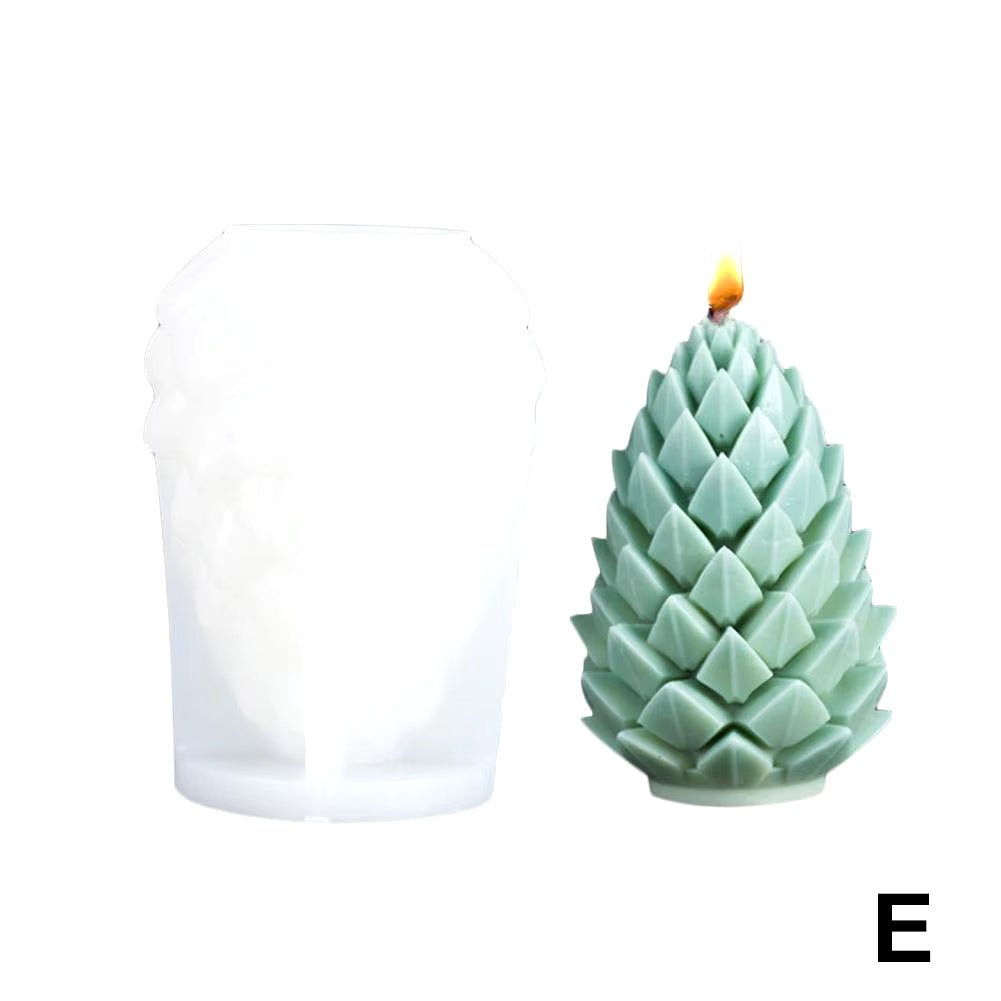 New Christmas Tree Carving Pattern Cylindrical Candle 3D Silicone Mold Reindeer Snowflake Cylindrical Elk Candle Mold