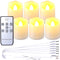 Led Flickering Flameless Candles with Rechargeable Timer Remote Electric Tea Lights Lamp for Wedding Home Decorative Candle