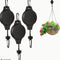 3Pcs Pulley Retractable Hanger, Plant Hook, Pulley Adjustable Height Wheel for Hanging Plants, Heavy Duty Indoor Outdoor Plant