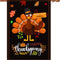 Happy Thanksgiving Flags,Thanksgiving Garden Flag 28 X 40 Inch Thanksgiving House Flag Double-Sided 2 Layer Thanksgiving Turkey House Flag for Thanksgiving Decoration