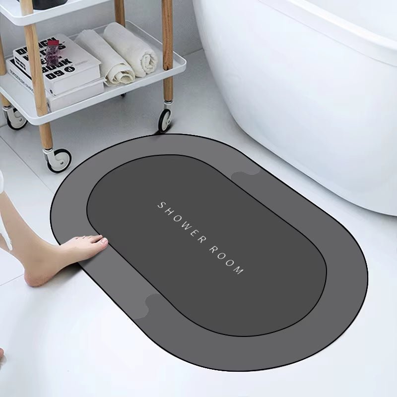 Super Absorbent Bath Mat Quick Drying Bathroom Rug Non-Slip Entrance Doormat Floor Mats Toilet Carpet Bath Home Decor