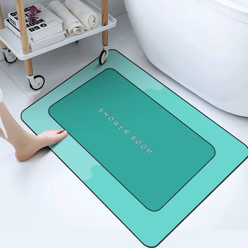 Super Absorbent Bath Mat Quick Drying Bathroom Rug Non-Slip Entrance Doormat Floor Mats Toilet Carpet Bath Home Decor