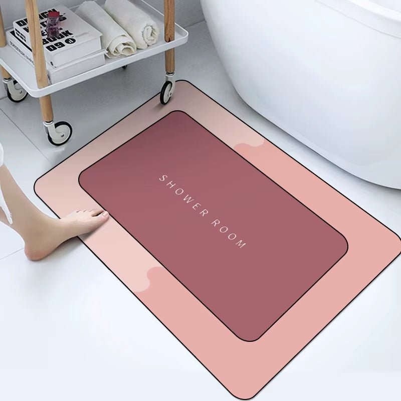 Super Absorbent Bath Mat Quick Drying Bathroom Rug Non-Slip Entrance Doormat Floor Mats Toilet Carpet Bath Home Decor