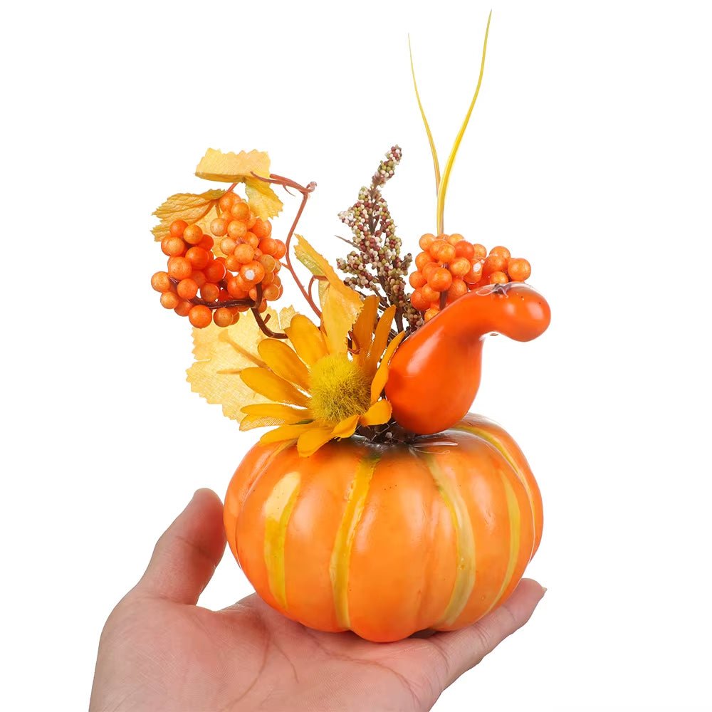 Artificial Pumpkins Maple Leaf Pomegranate Table Home Decor House Prop Autumn Harvest Thanksgiving Halloween Party Decor