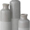 Ceramic Gray Vase Set, Three (3) Grey Vases Home Décor, Gray Decorative Bottles, Gray Vases for Centerpieces Home Decoration CM2859