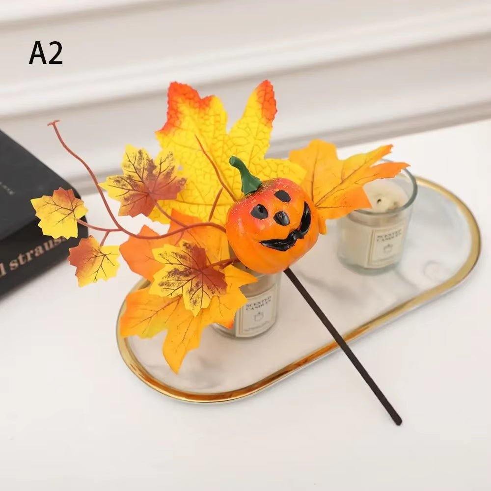 Artificial Pumpkins Maple Leaf Pomegranate Table Home Decor House Prop Autumn Harvest Thanksgiving Halloween Party Decor