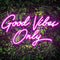 Good Vibes Only Neon Signs for Wall Decor | Pink Good Vibes Only LED Sign for Bedroom, Party, Bar, Salon - Best Gifts for Birthday, Christmas