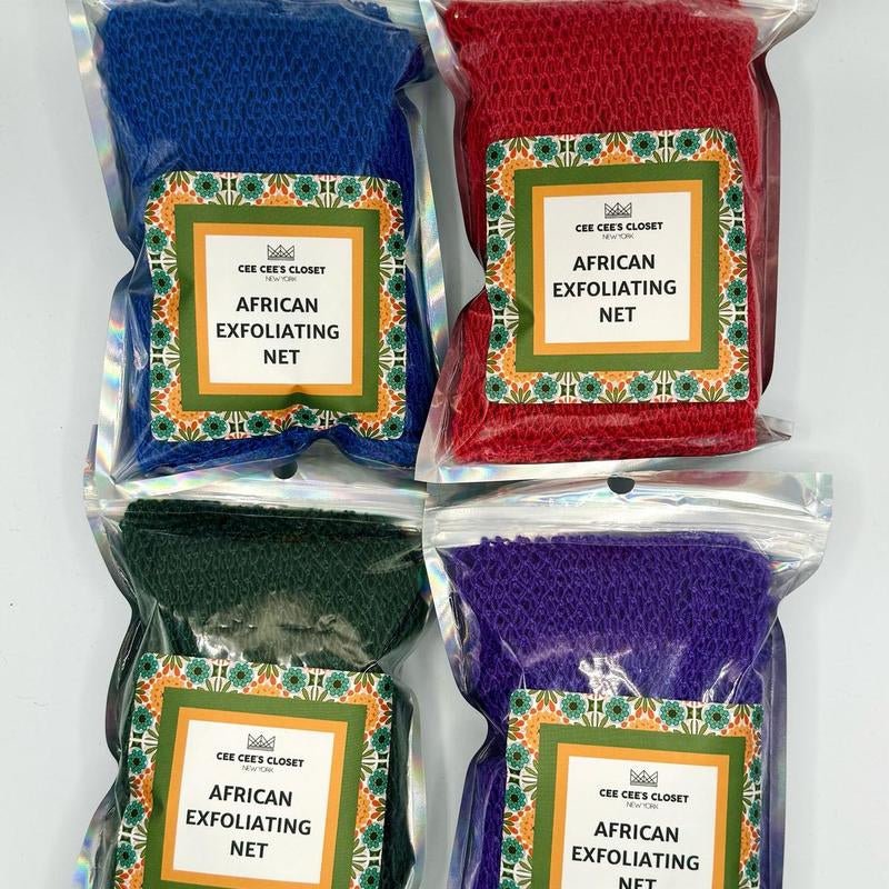 African Exfoliating Net Bundle of Four for Soft Skin